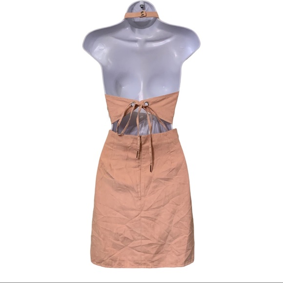 WYLDR by Revolve Infinity Halter Mini Dress Blush - Picture 3 of 14